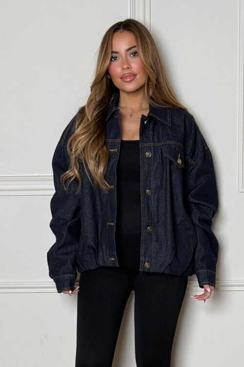 Blouson Denim Effet Boule