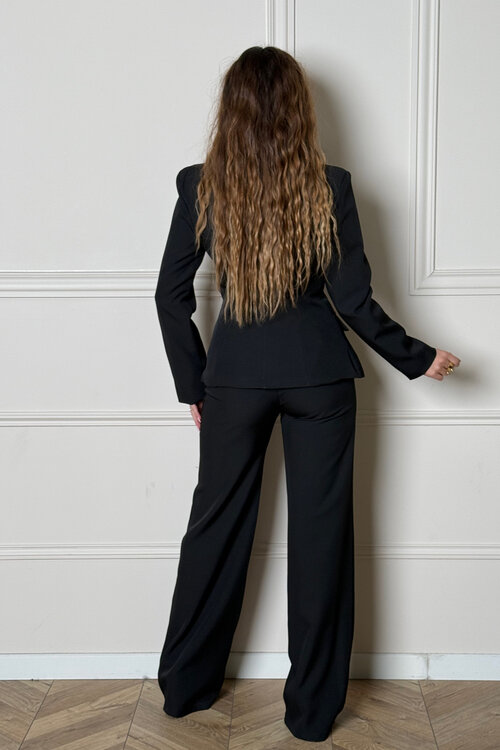 Tailleur Blazer Boutons Gold + Pantalon