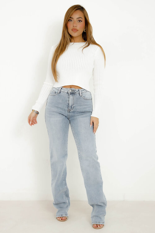 Jeans Coupe Droite Extra Long