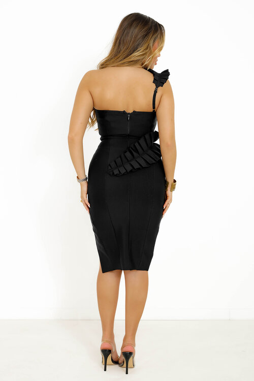 Robe noir online froufrou