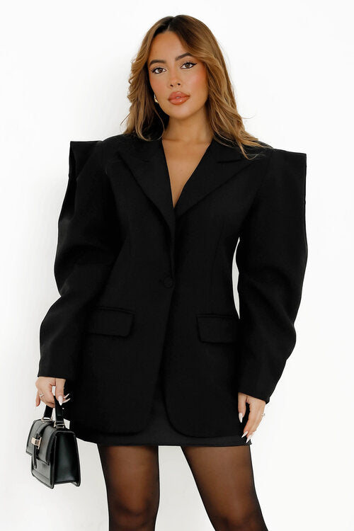 Blazer Epaulettes Destructurées Femme