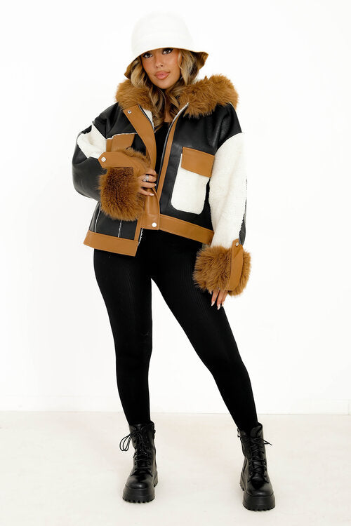 Manteau Bimatière Déstructuré
