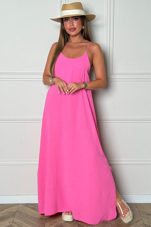 Robe Fluide à Bretelles Femme