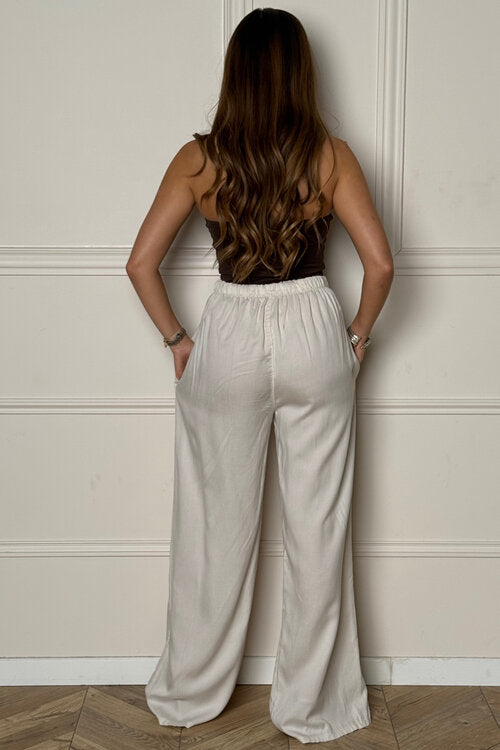 Pantalon Fluide Elastique Femme