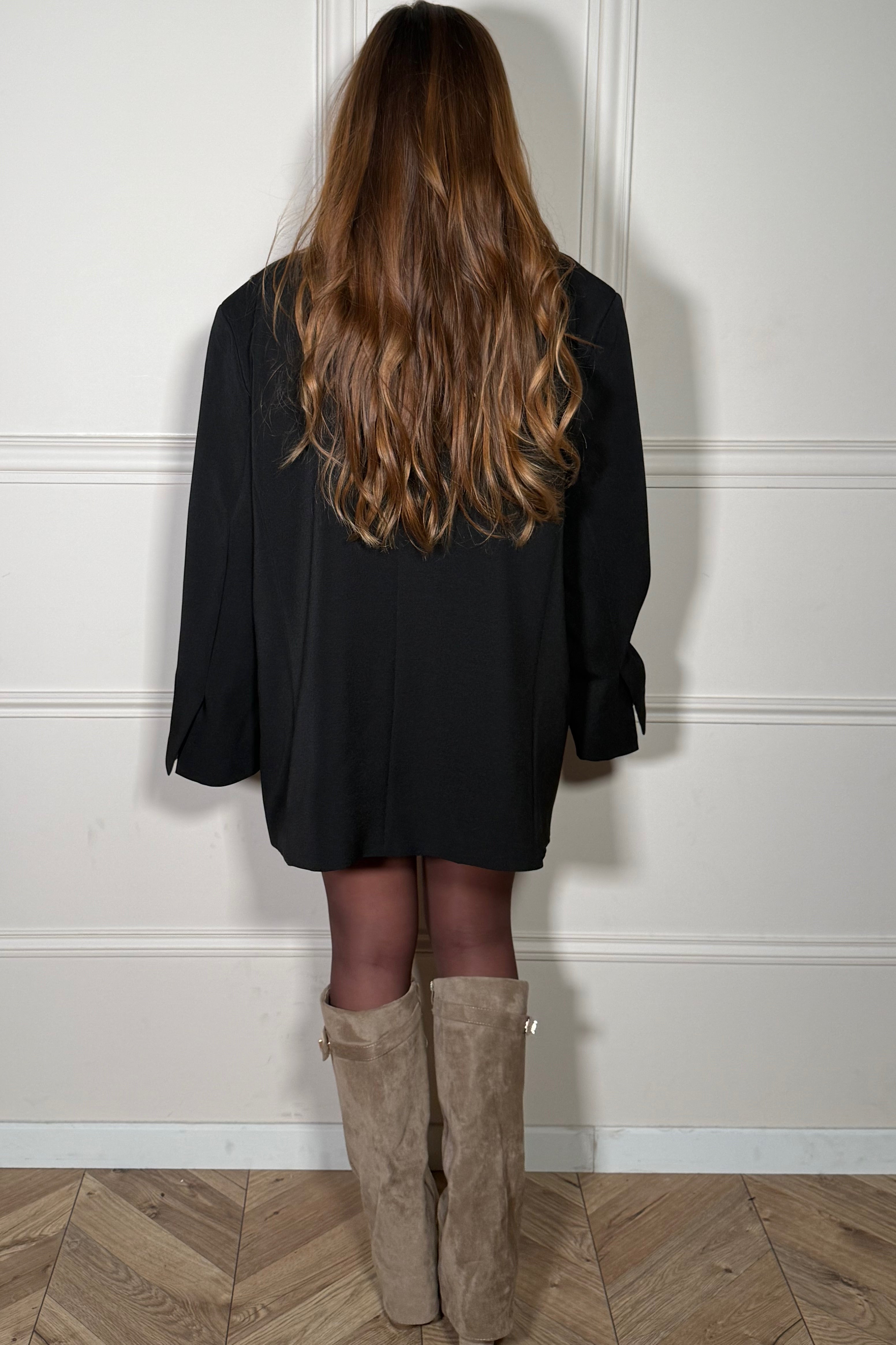 Blazer Croisé Oversize Femme - Élégance Décontractée