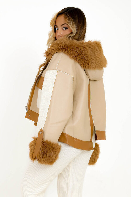 Manteau Bimatière Déstructuré