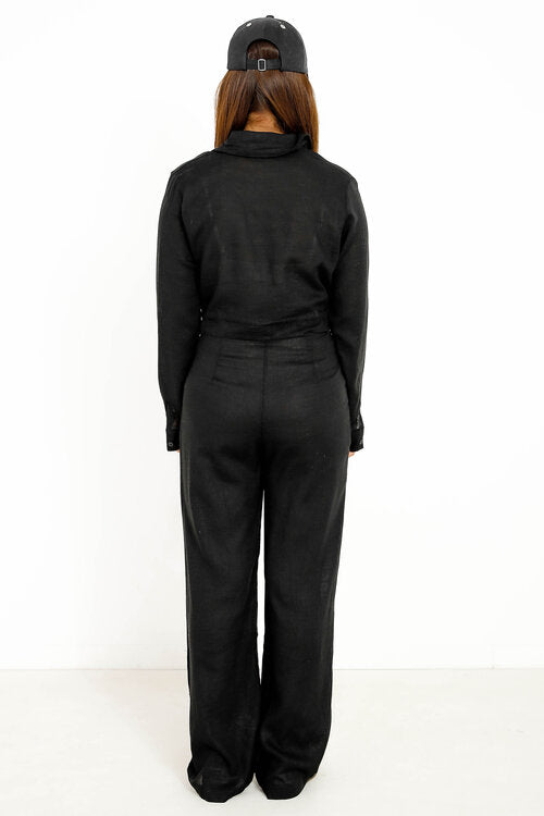 Ensemble Chemisier Court + Pantalon