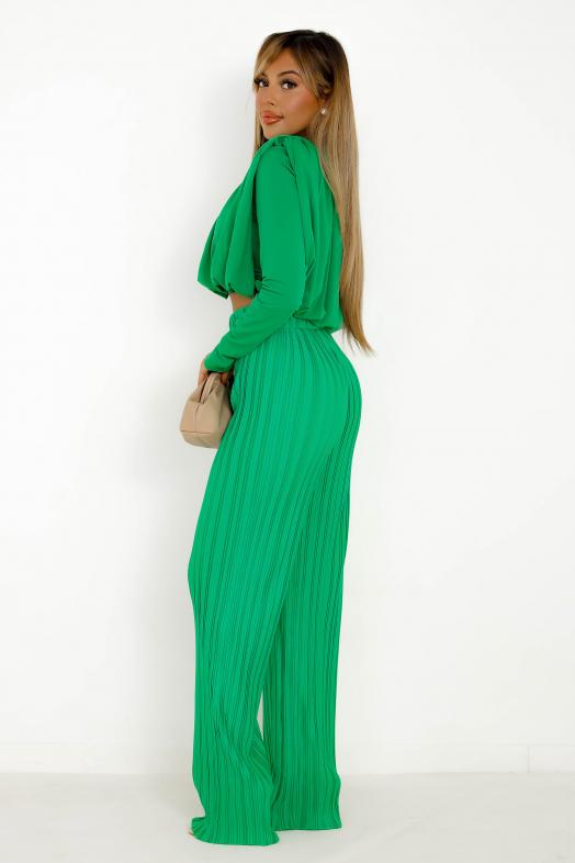 Ensemble Top + Pantalon Vert