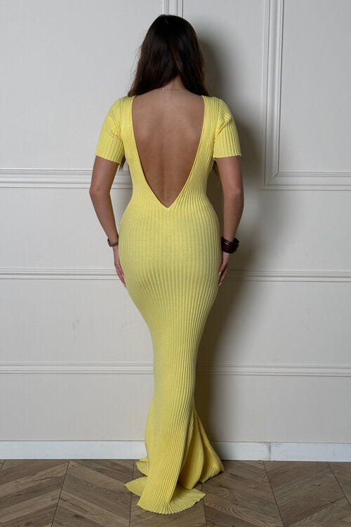 Robe Coupe Sirène Dos Nu Femme