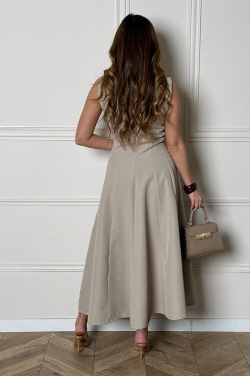 Robe Evasée Sans Manches