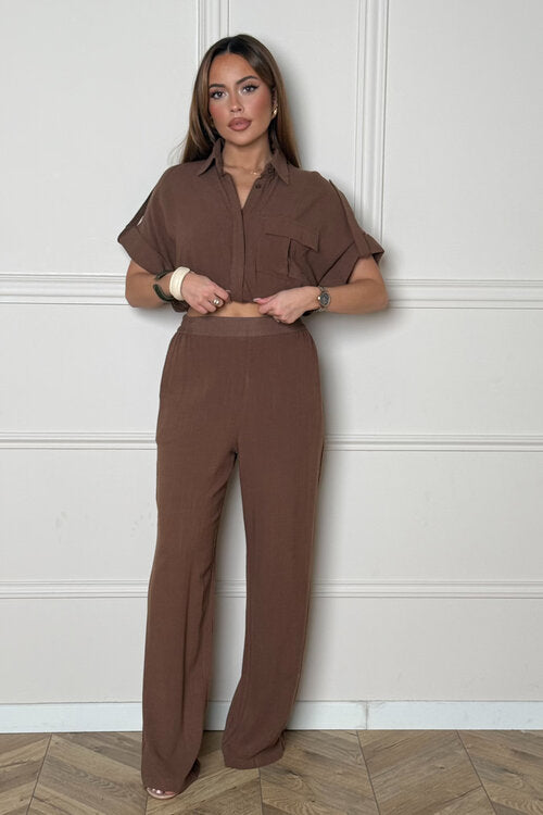 Pantalon Coupe Droite en Lin