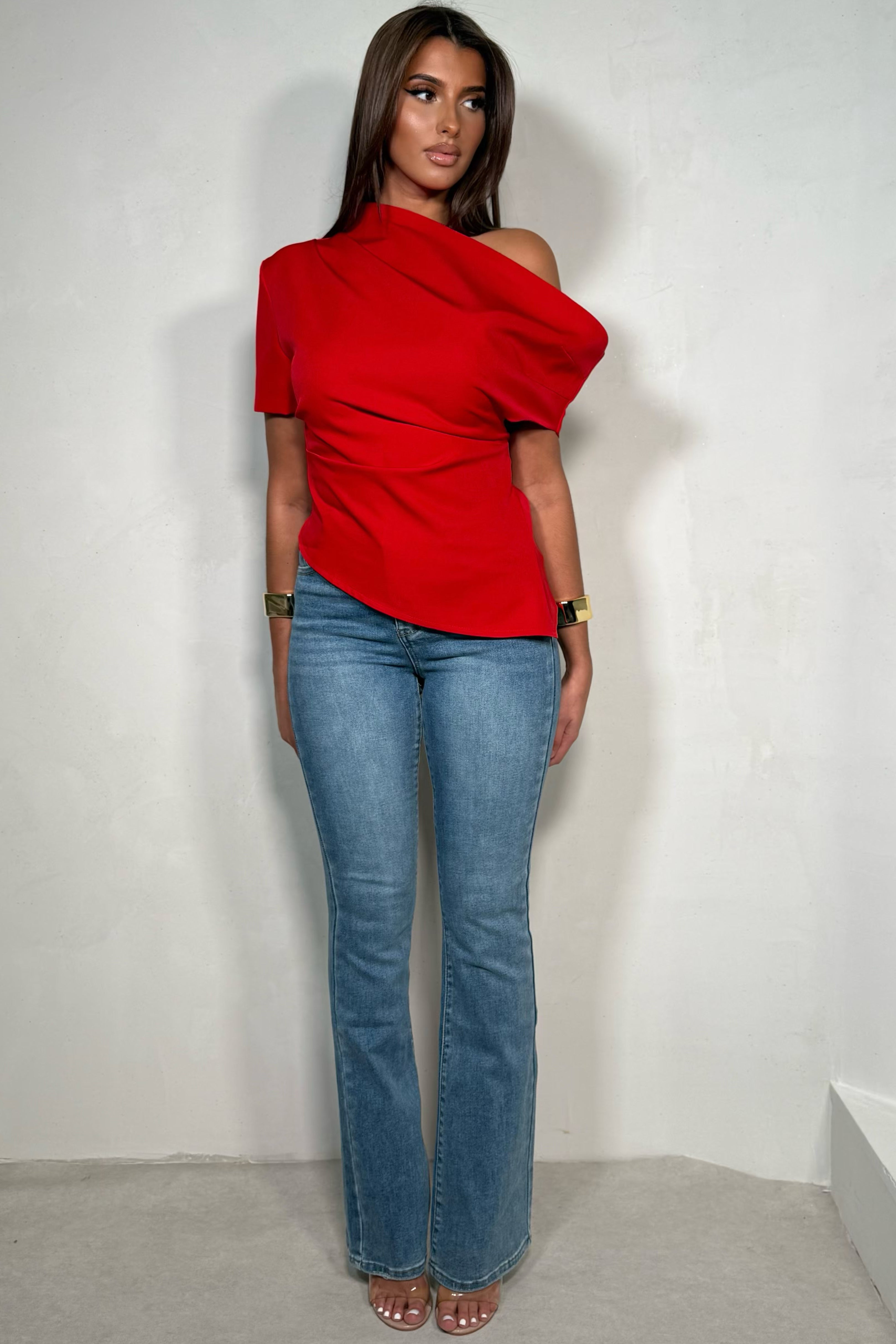 Jean pattes d'éph bleu femme