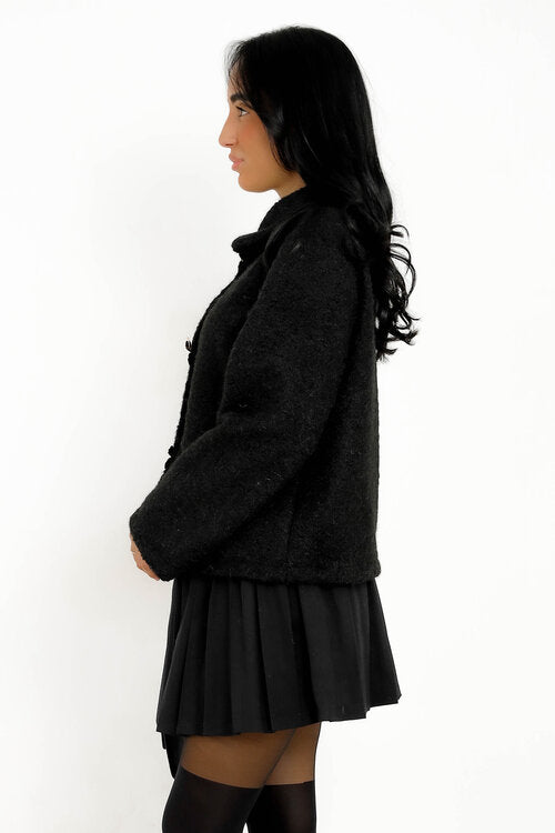 Veste Pilou Bouton Fleur Gold