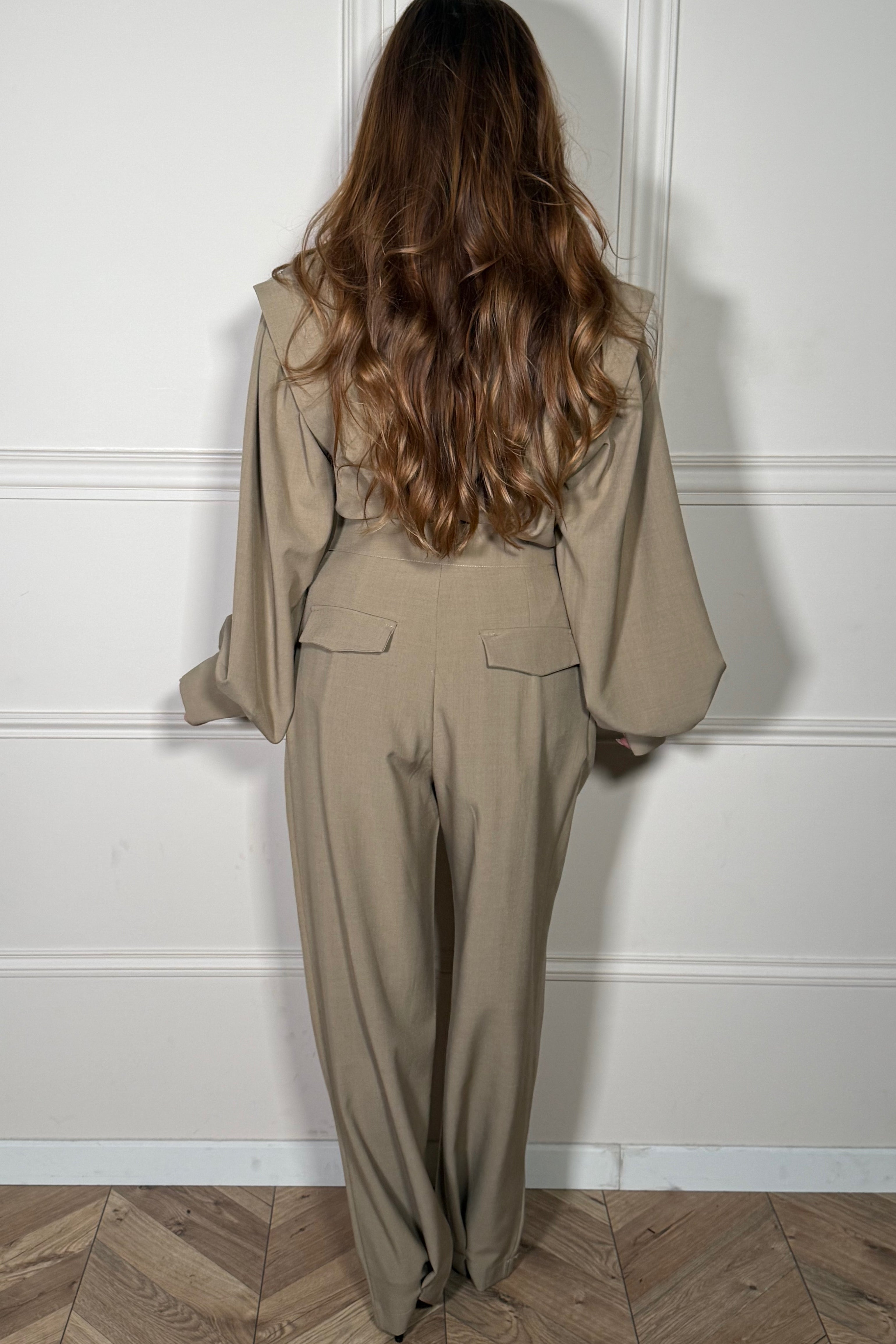 Pantalon Pinces Bas Modulable Femme - Élégance Ajustable