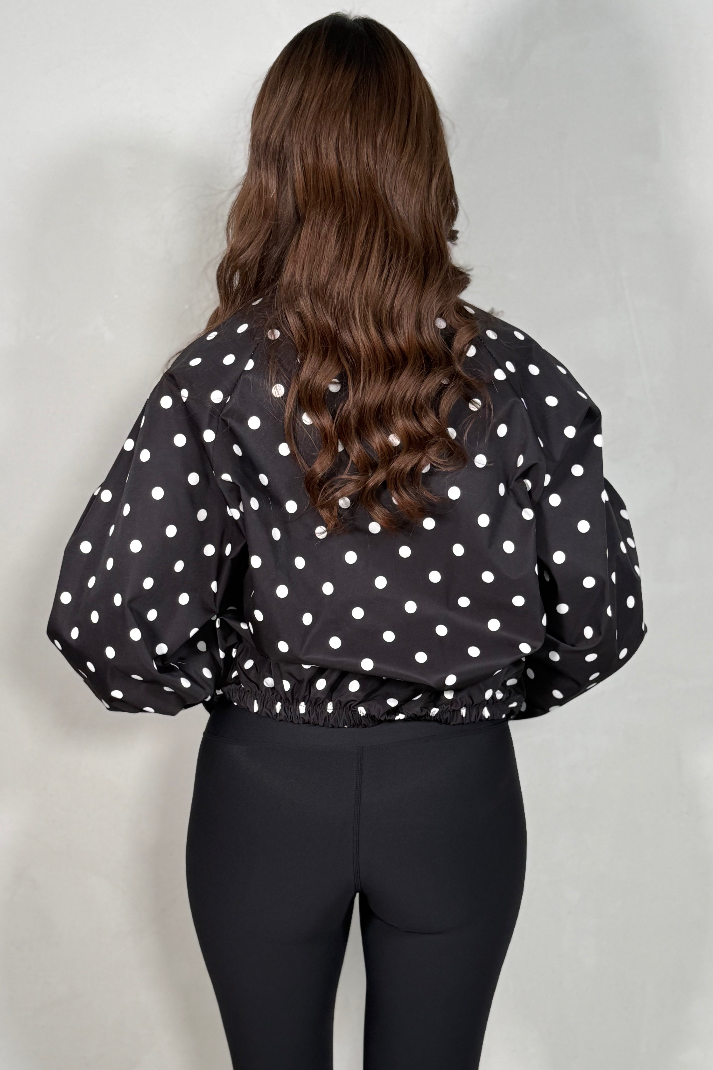 Veste Oversize à Pois Femme – Coupe Chauve-Souris