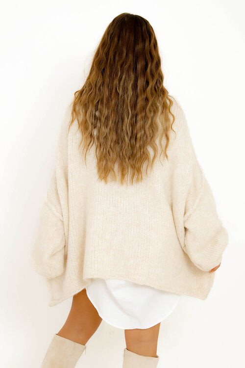 Pull Robe Ample Col Montant