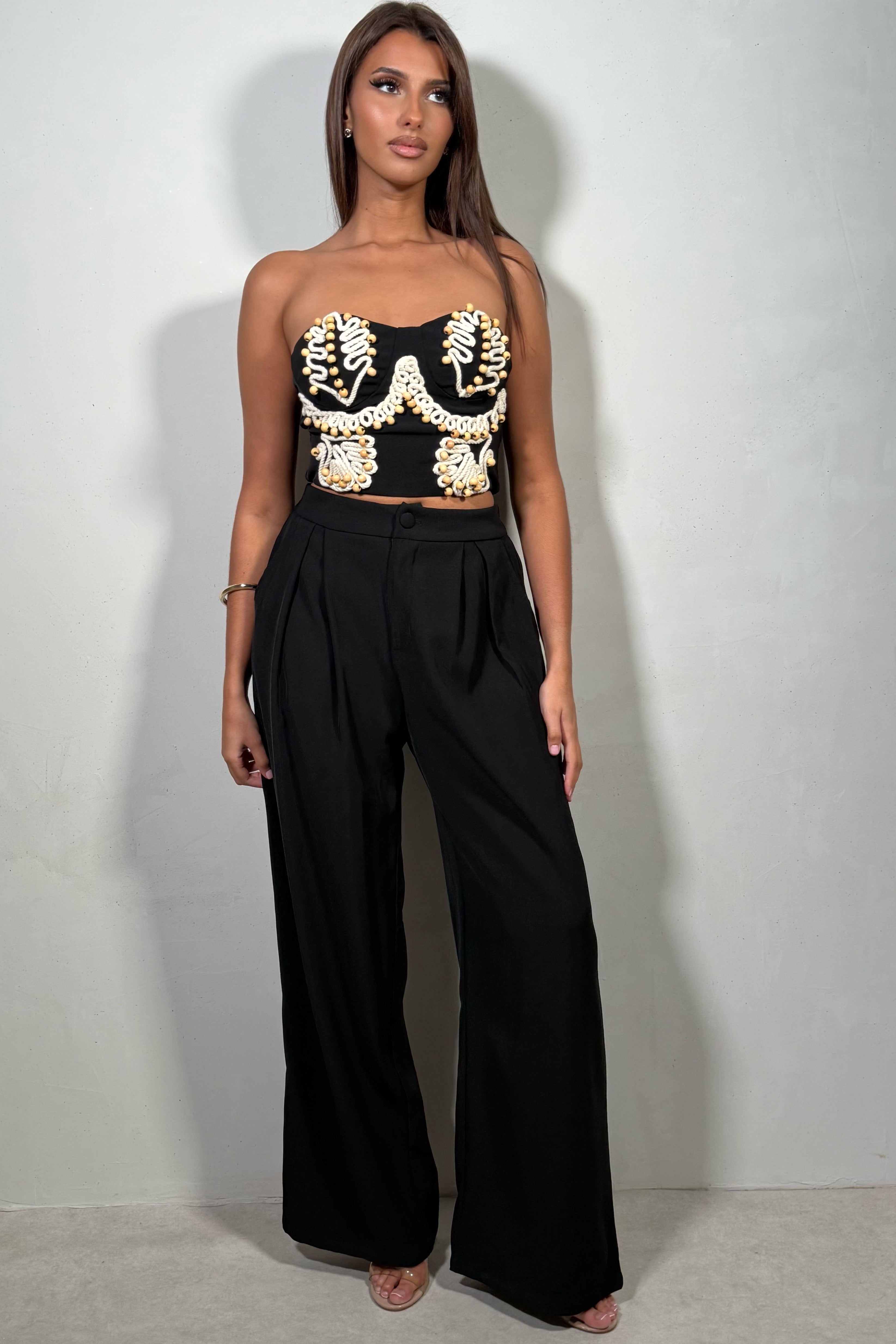 Ensemble Femme Bohème Chic Perles & Macramé