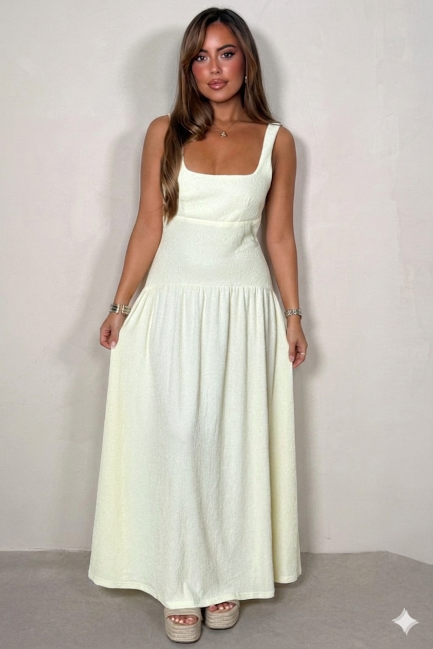 Robe Évasée Dos Nu Bohème - Élégance Estivale Féminine