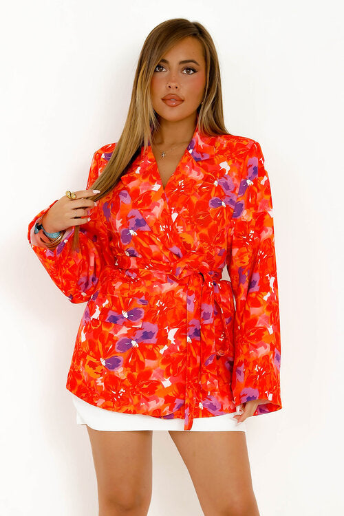 Blazer Imprimé + Ceinture