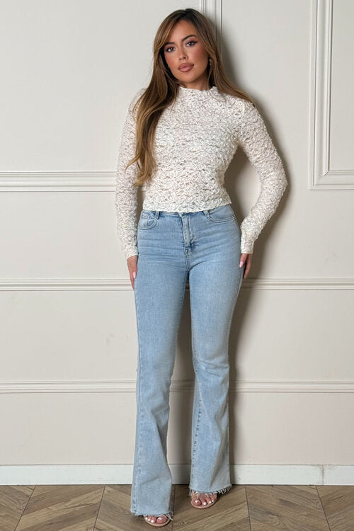 Top Froufrou à Fleurs Femme