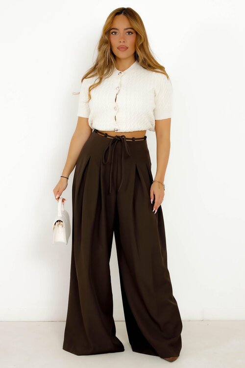 Pantalon Extra Oversize Lanières Femme