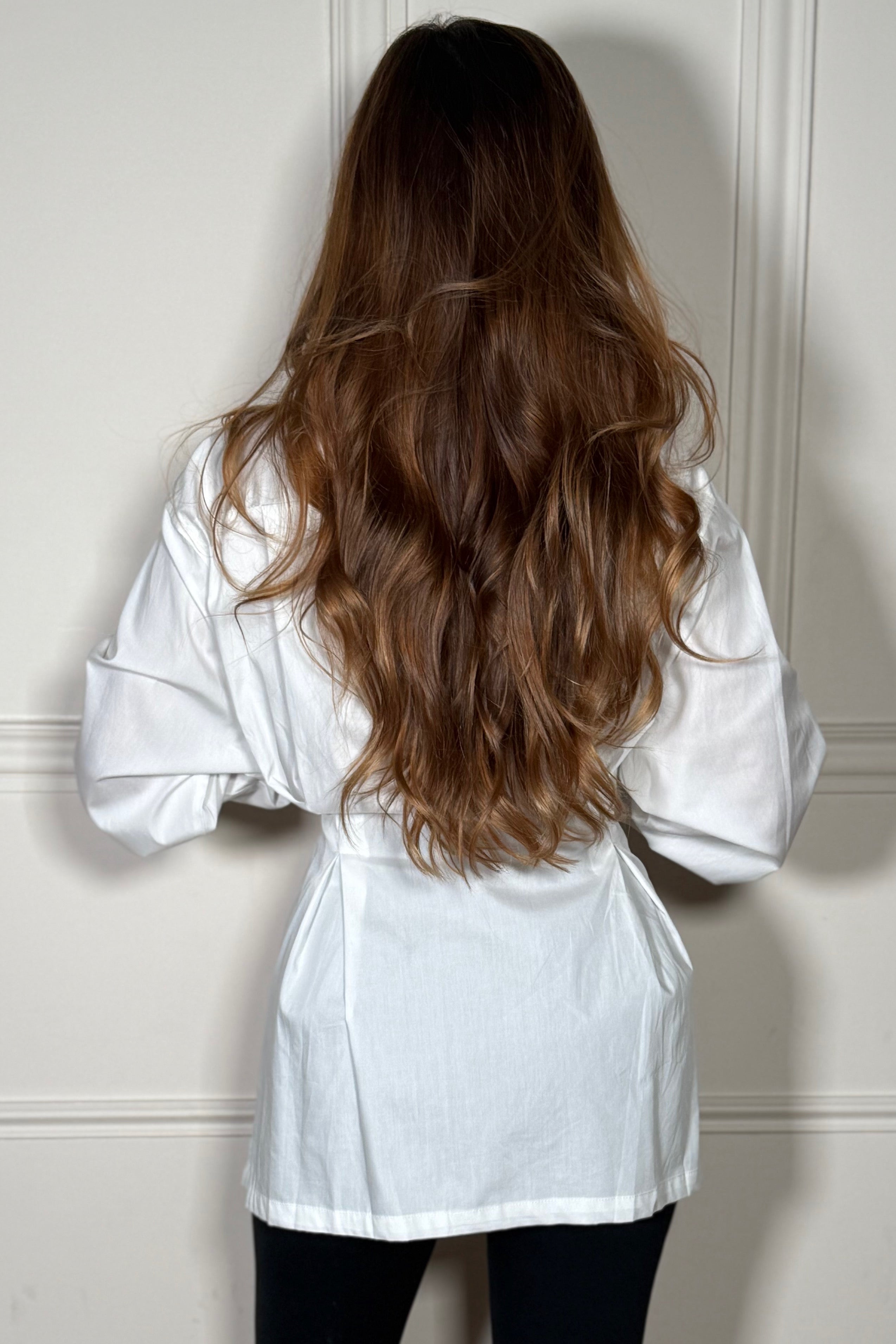 Chemise Femme Croisée Col Montant - Élégance Raffinée