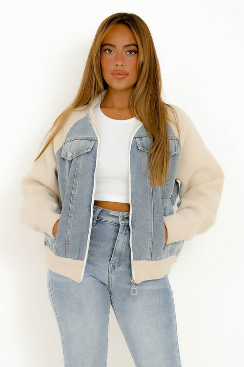 Gilet Denim Bimatière