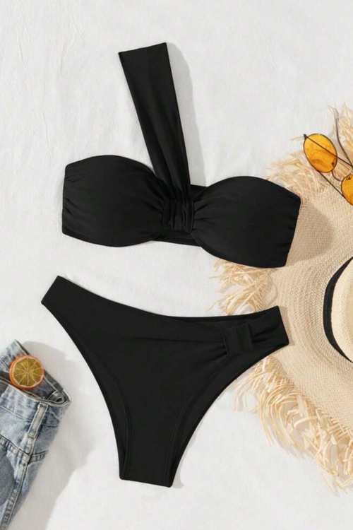 Maillot de Bain Bandeau Encolure Femme