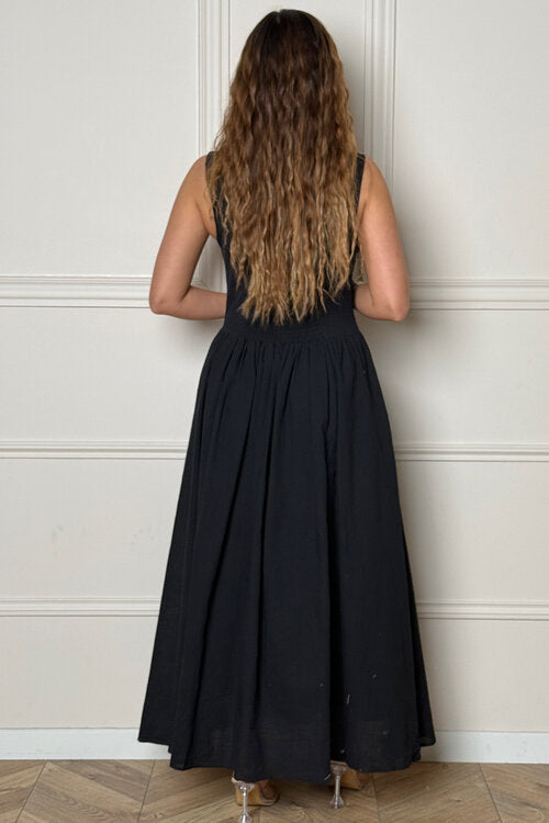 Robe Longue Haut Boutonné