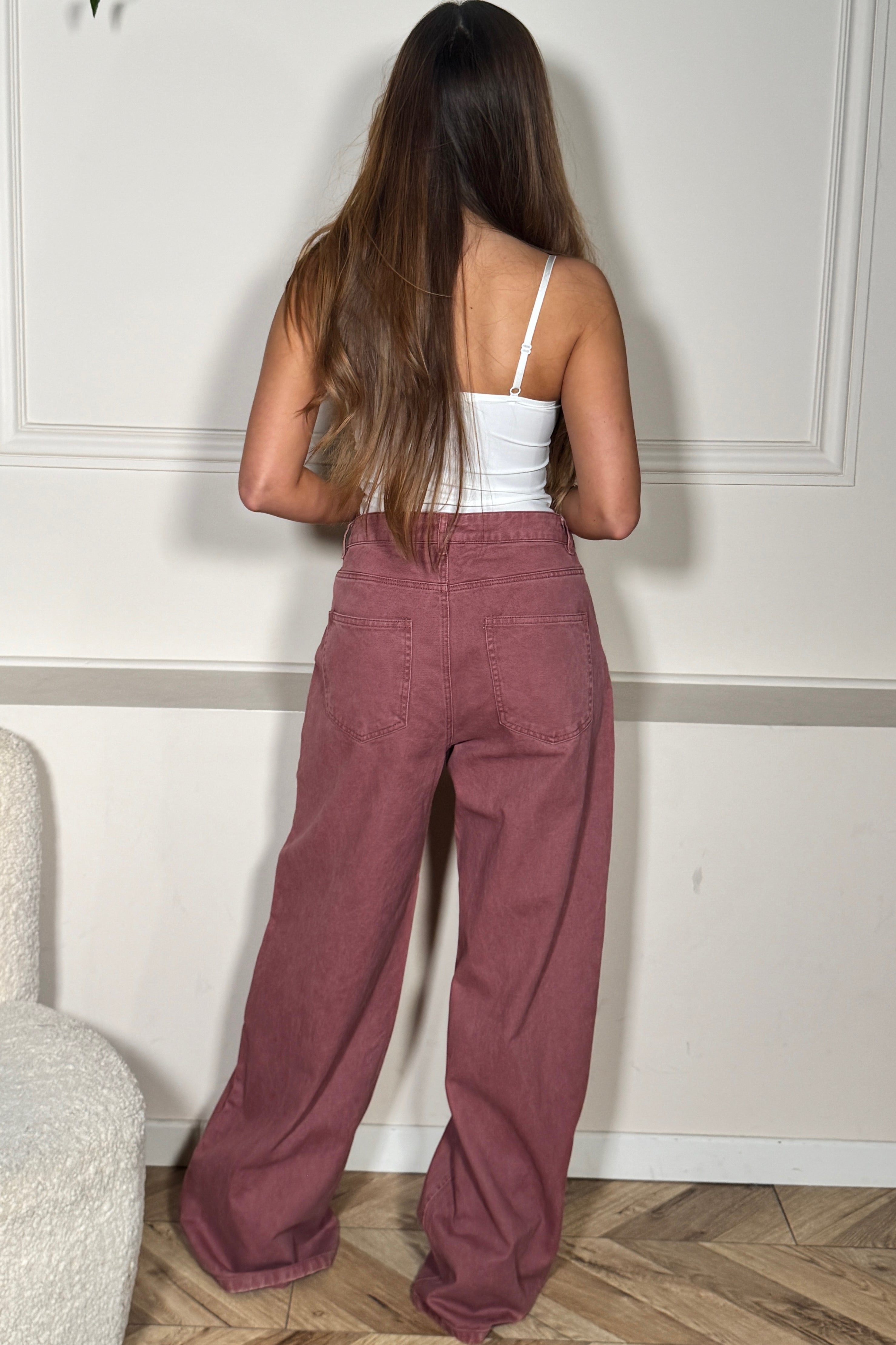 Jeans Poches Coupe Ample Femme - Confort Urbain