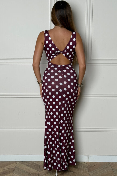 Robe à Pois Coupe Droite Femme Rétro - Style Vintage Chic