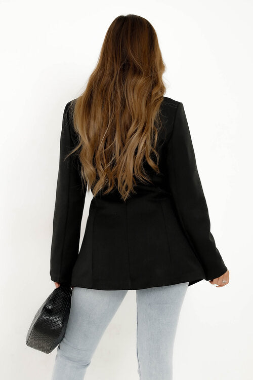 Blazer Col Rond Cintré