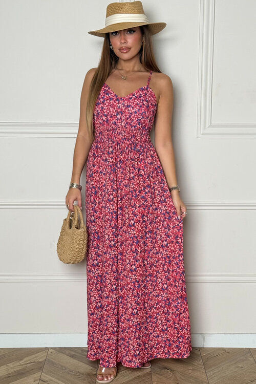 Robe Longue Imprimée Fleurs Femme