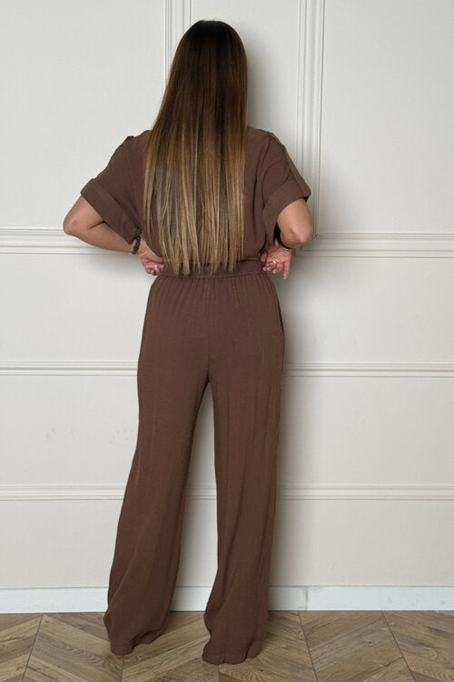 Pantalon Coupe Droite en Lin