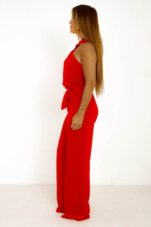 Combinaison Pantalon Encolure Chemise
