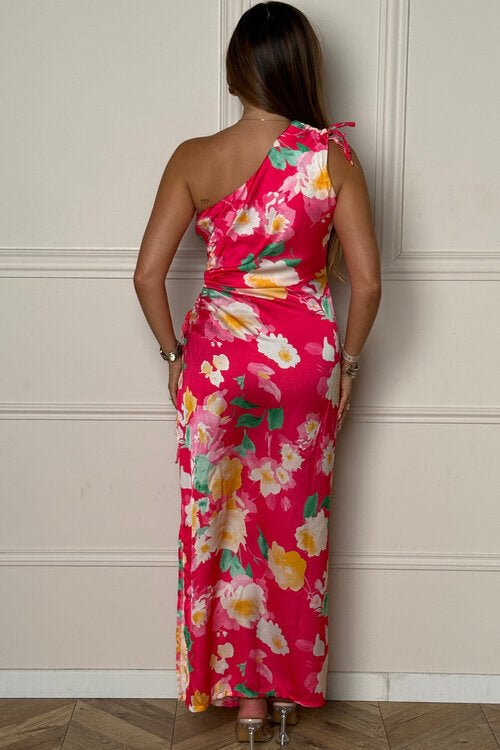Robe Fleurie Côtés Ouverts Femme
