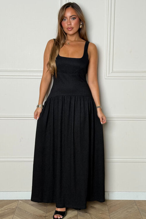 Robe Évasée Dos Nu Bohème - Élégance Estivale Féminine