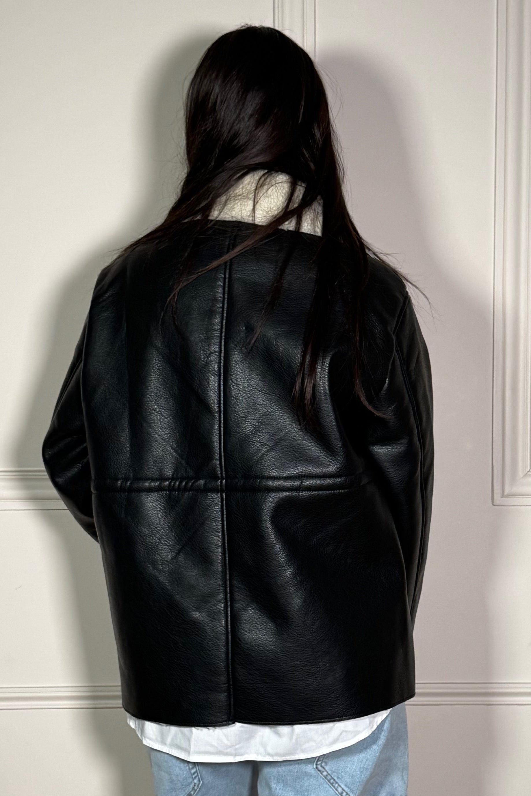 Bombardier Coupe Droite à Poches Femme - Style Aviateur Moderne