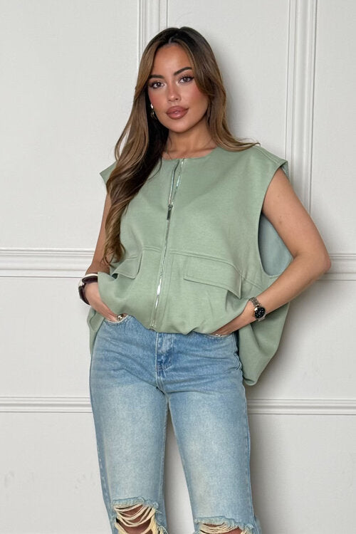 Gilet Sweat Déstructuré