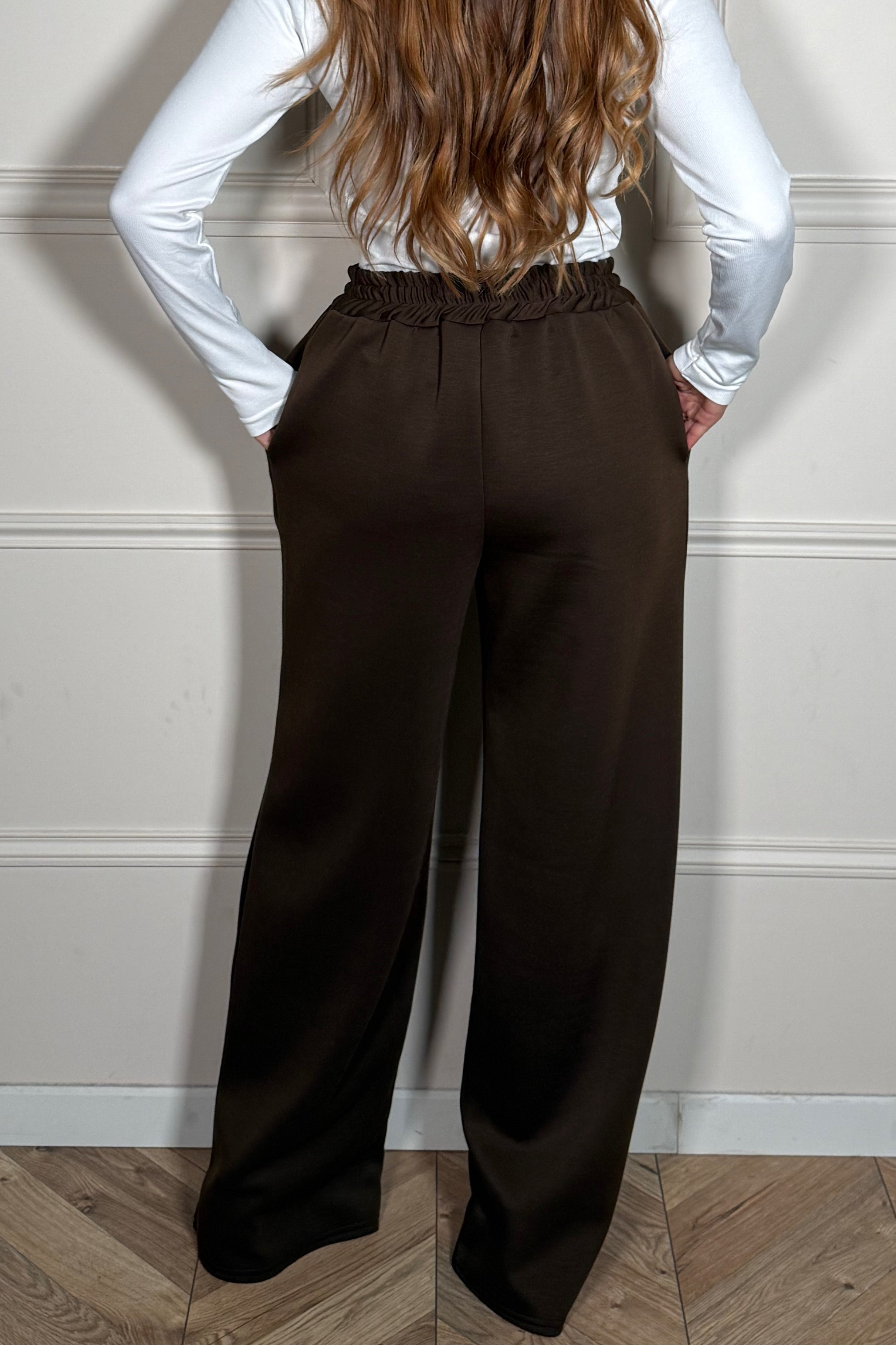 Jogging Coupe Droite Surpiqûre Femme