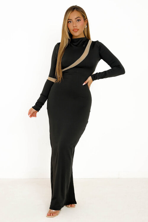 Robe Longue Moulante Destructurée