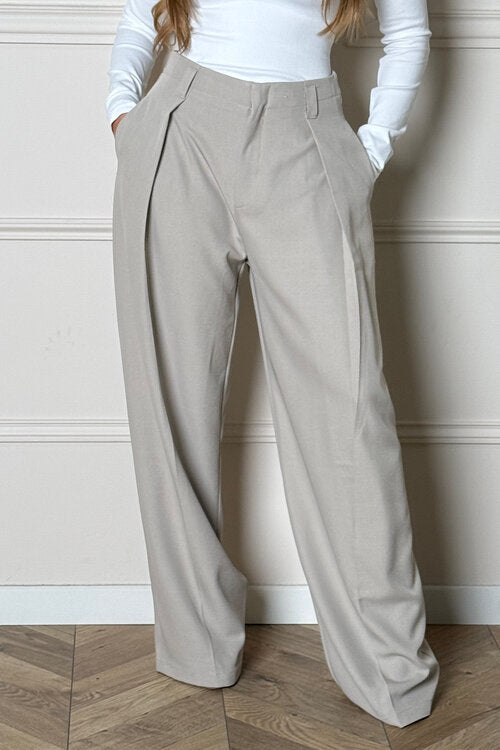 Pantalon à Pinces Ample Femme