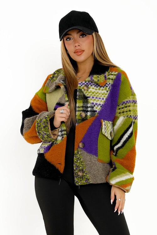 Veste Imprimée Multicolore