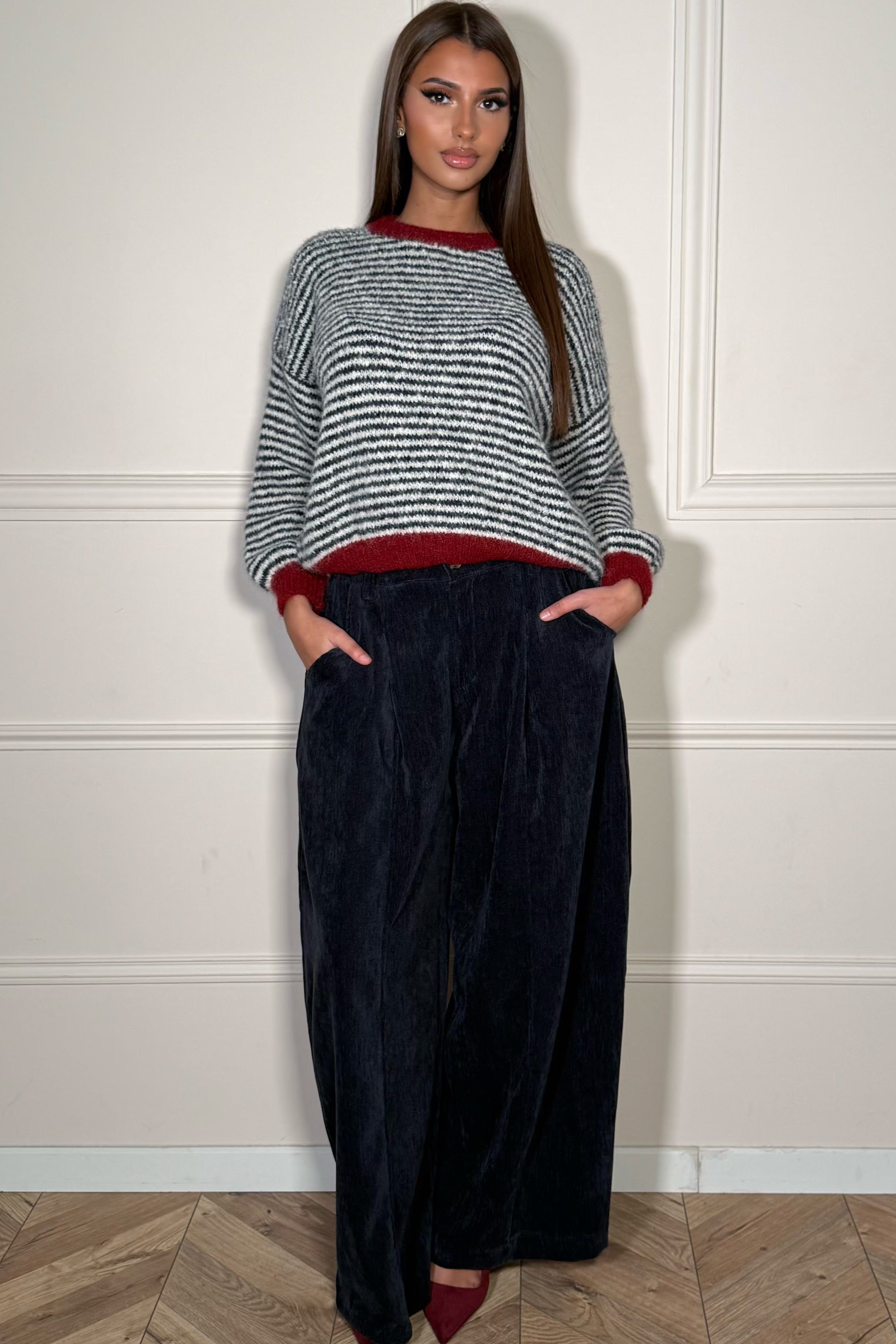 Pantalon Velours Coupe Ballon Femme - Confort & Style