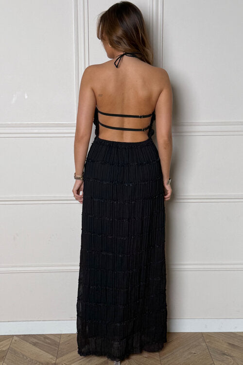 Robe Longue Col Noué
