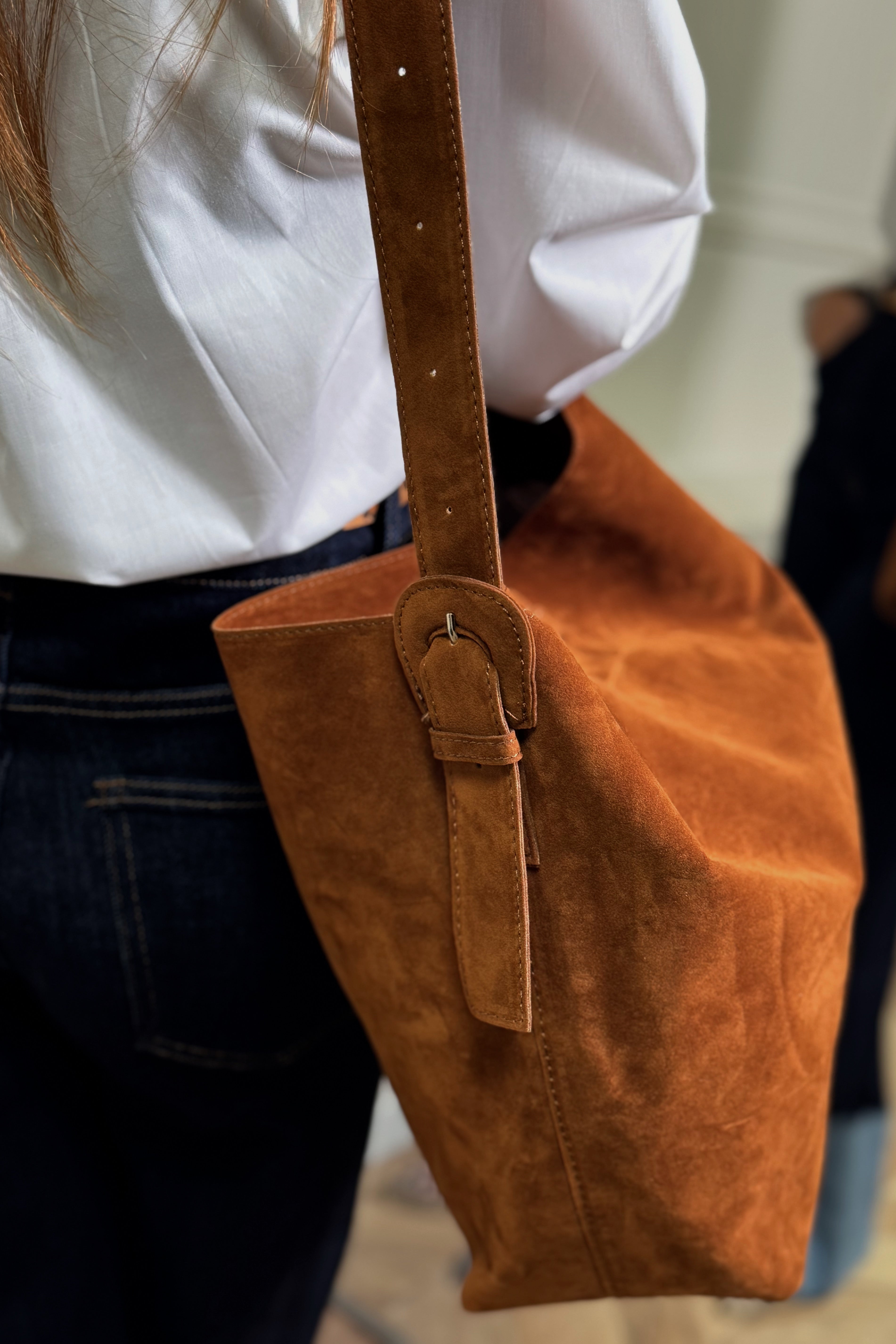 Sac Cabas Suédine Souple Premium - Élégance Décontractée Femme