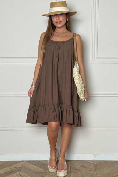 Robe Ample à Bretelles Femme
