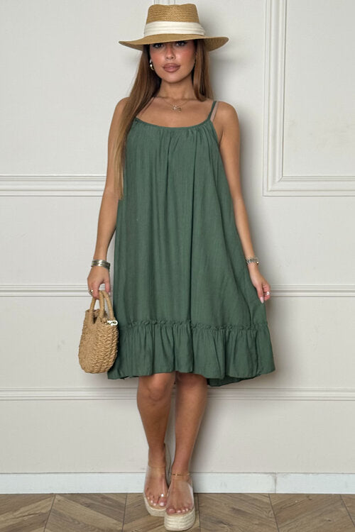 Robe Ample à Bretelles Femme