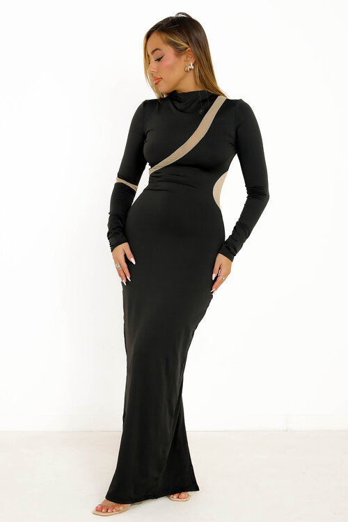 Robe Longue Moulante Destructurée