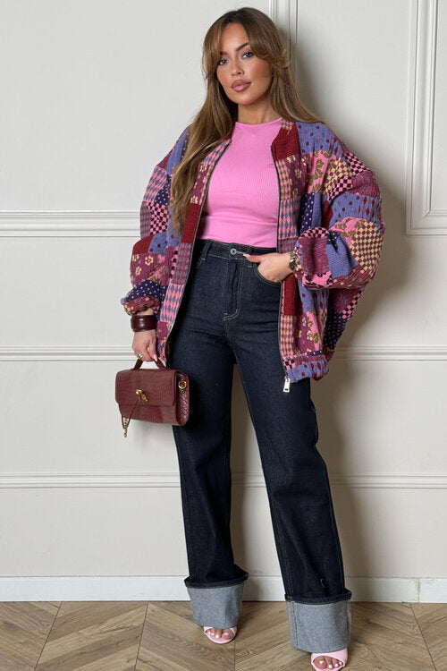 Bombers Patchwork Femme